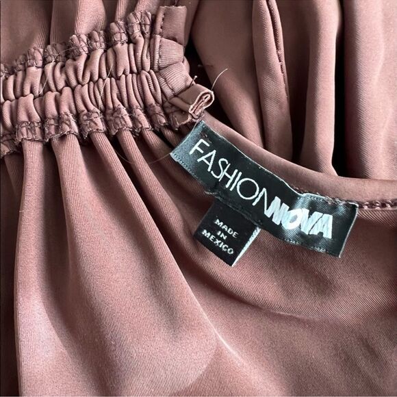 Fashion Nova Chocolate Brown Romper - Picture 4 of 4